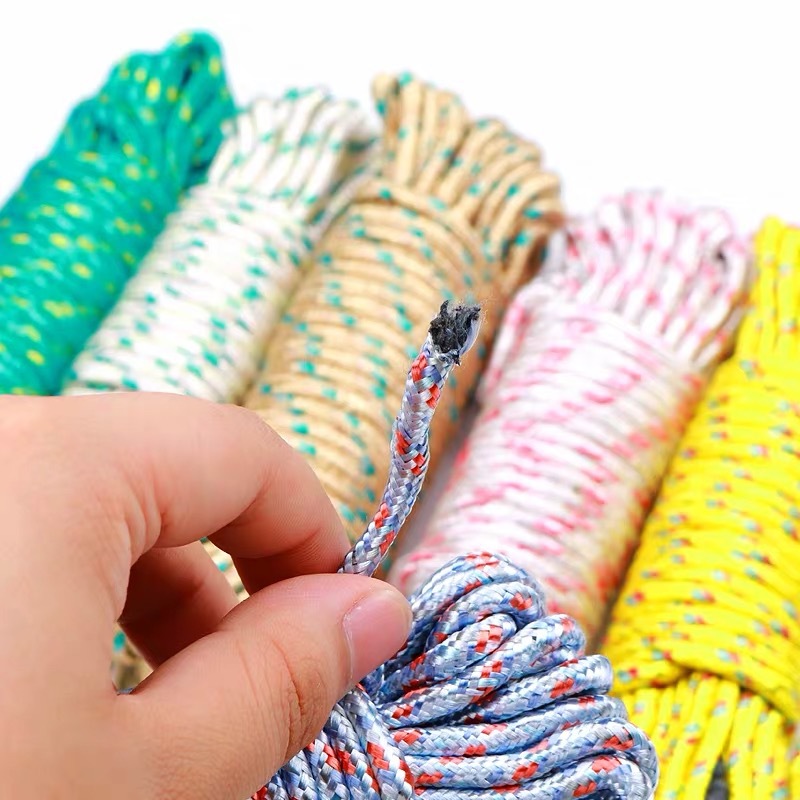 Thickened drying rope, nylon anti-slip and windproof drying rope, outdoor drying rope for clothes and quilts, 10-meter OPP bag pic 3