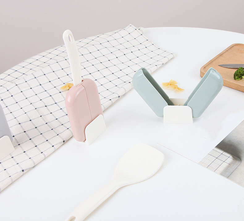 Factory direct sales of plastic rice spoons, creative automatic rice spoons, cross-border rice serving spoons, non-stick rice spatulas, creative tableware pic 13