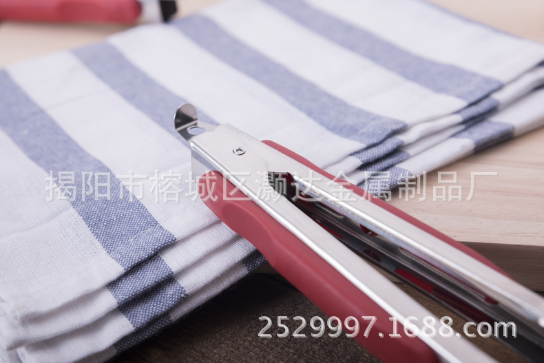 Food tongs, stainless steel barbecue tongs, buffet kitchen heat-resistant bread tongs, hotel steak tongs, grilled meat food tongs pic 19