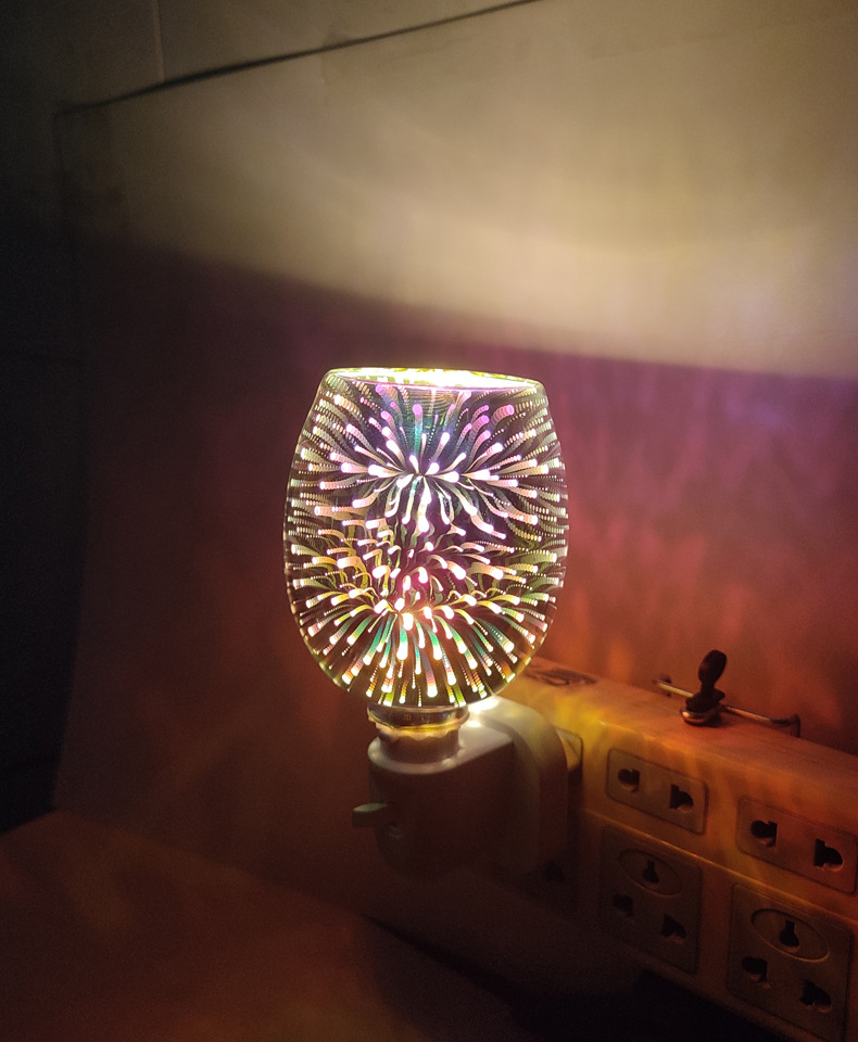 3D Glass aromatherapy wax melting lamp Night light, fresh air, home aromatherapy creative flameless electric wax melting device pic 11
