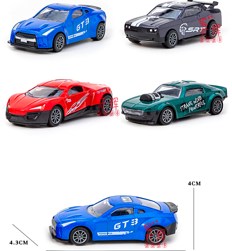 Cross border 1:43 alloy roadster models juguetes para niños coche swing club modelos de coches niños jugadores al por mayor pic 4