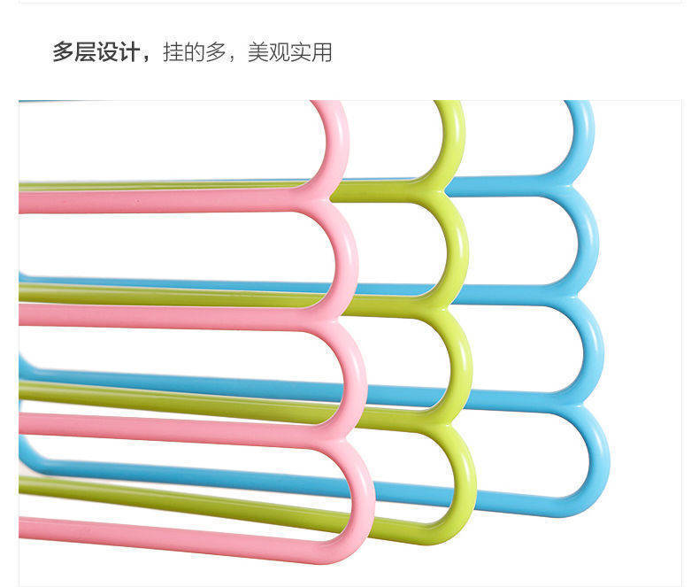 【超值五层裤架】收纳神器创意防滑裤架收纳整理架裤夹家用成人详情13