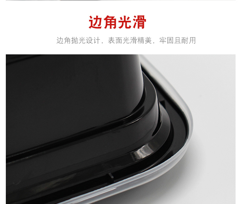 Plastic Box Source one-time injection molded American-style small meal boxes, takeout packaging meal boxes, outdoor Yama cross-border version, factory wholesale pic 8