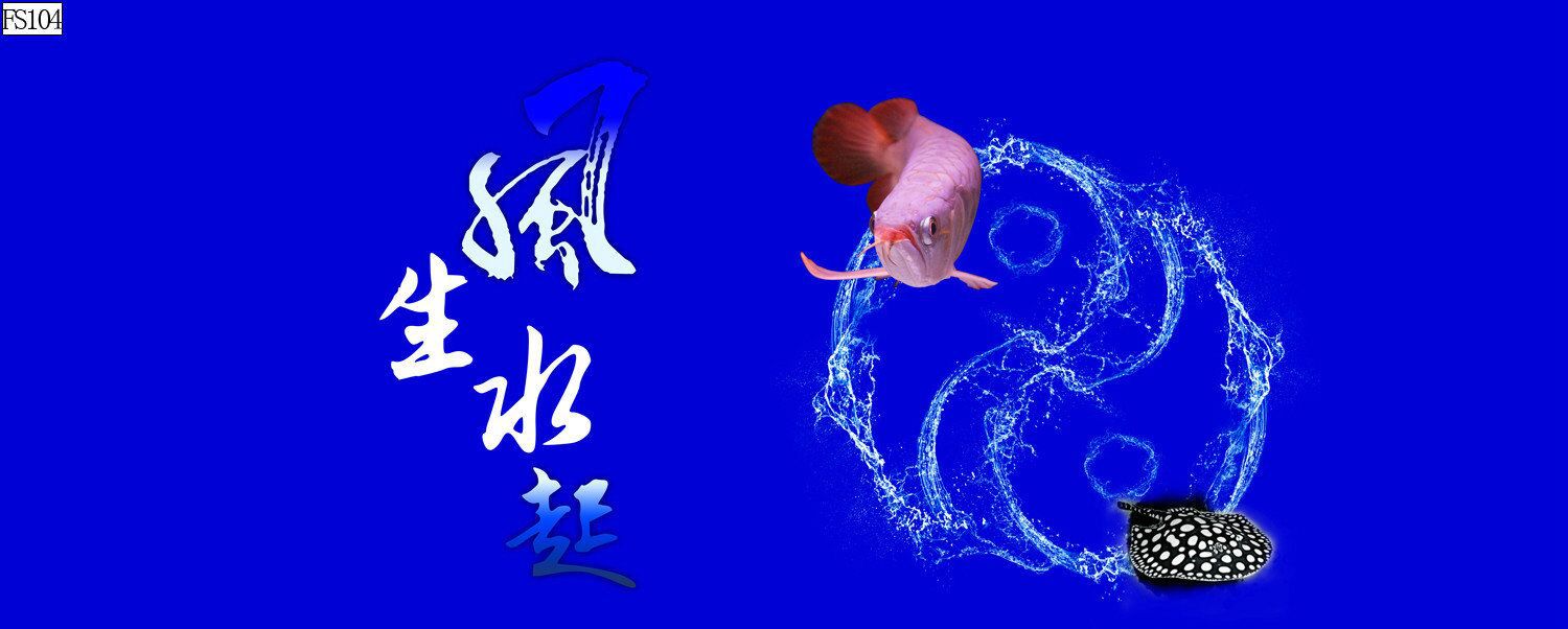 水族鱼缸背景画海纳百川花开富贵厚德载物风生水起PVC自粘贴福画详情4