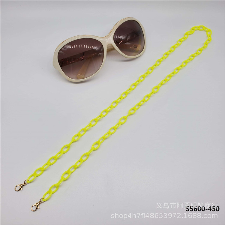 Custom nueva moda simple personalizado acrílico eyewear cadena eyewear colgante cuello anti-caída eyewear cuerda 23121 pic 1