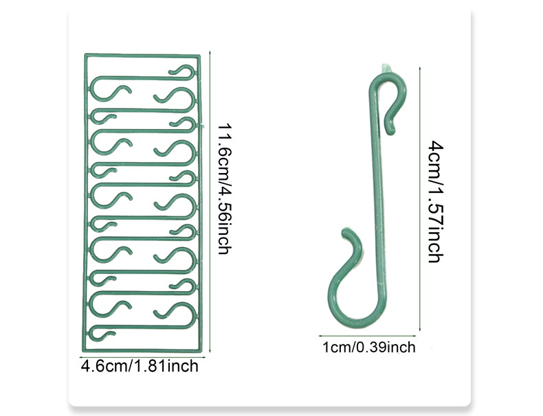 外贸新品 圣诞小钩子塑料挂钩扣S型音符挂钩圣诞节日用品挂件工具详情3