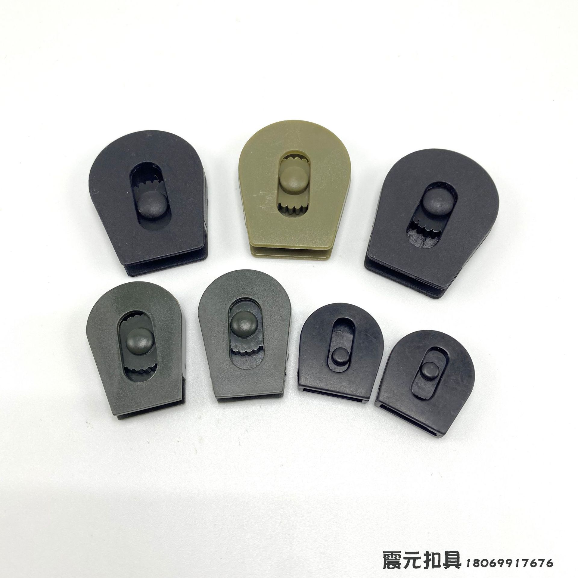 Plastic toothed buckles, fixed elastic rope buckles, hat rope sliding buckles, gear adjustment buckles, anti-slip buckles in various sizes pic 6