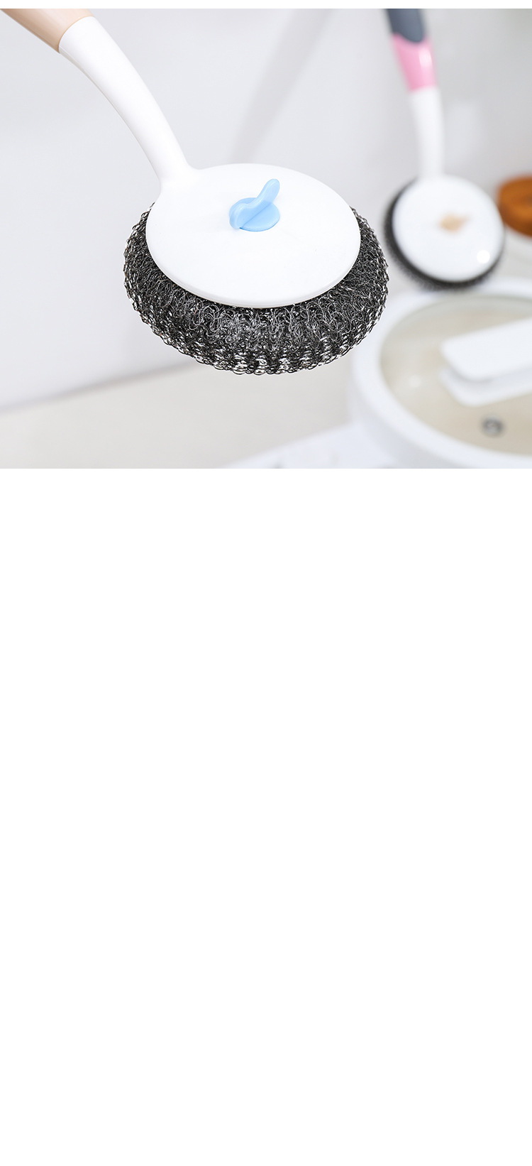 长柄厨房用刷锅神器洗碗刷子厨房水槽灶台去污不沾易油清洁锅刷详情15