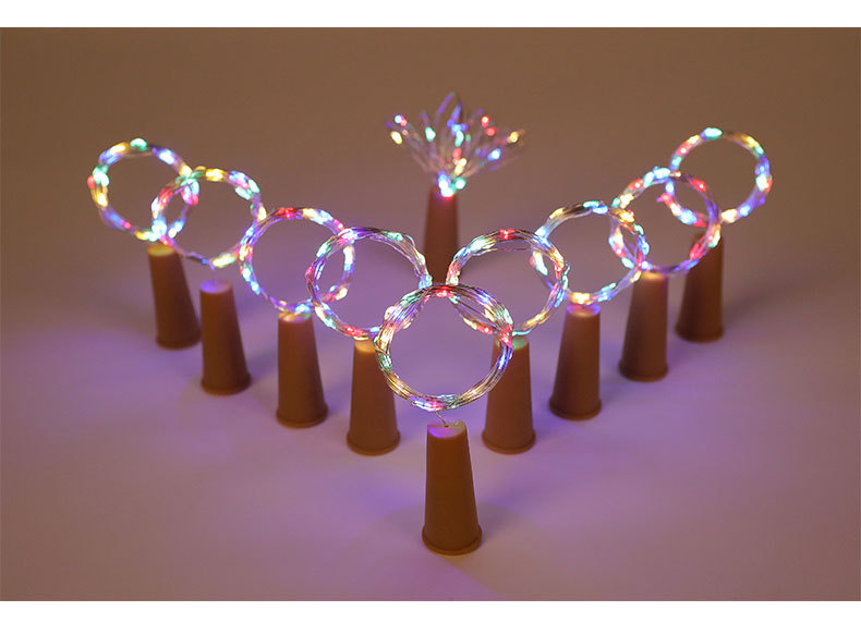 Wine bottle stopper lamp, decorative color light string, festival atmosphere light, Internet celebrity party night light, luminous light, flashing light, LED string light pic 4