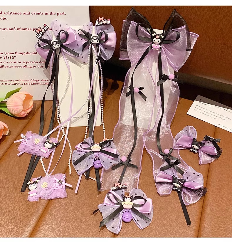 儿童发夹可爱库洛米发饰小女孩蝴蝶结发夹宝宝洛丽塔装扮饰品发卡详情26