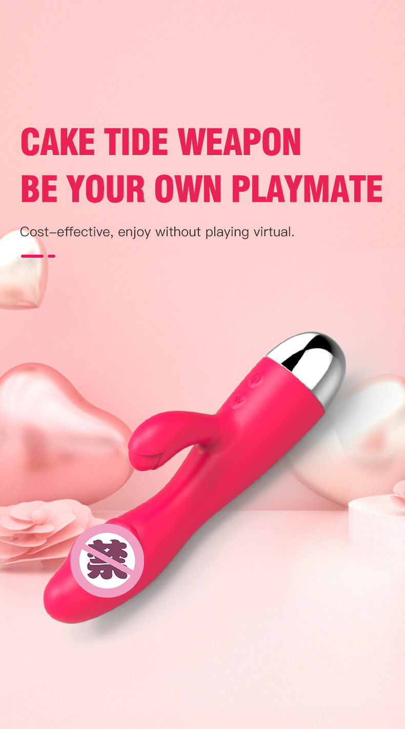 成人情趣用品硅胶充电双头震动棒女用自慰按摩器外贸详情5