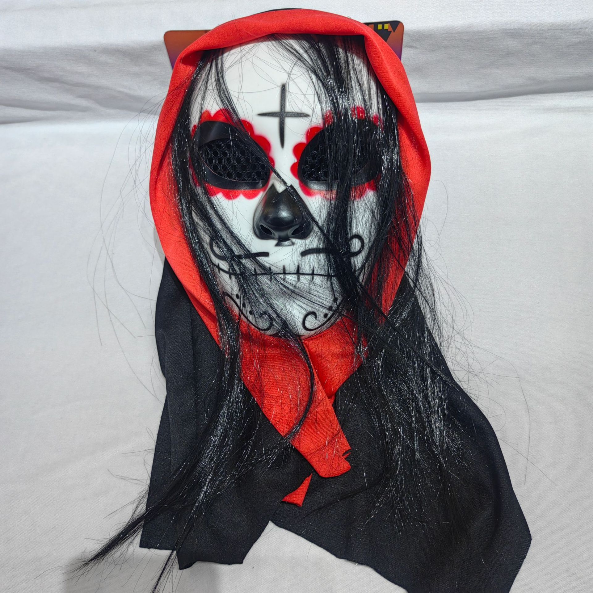 厂家直供万圣节假发全头套面具骷髅鬼怪恐怖面具面罩吸血鬼面具详情5