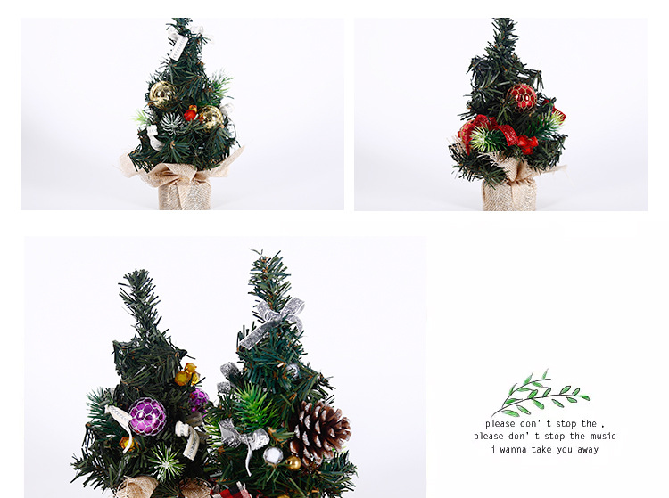 Mini desktop Christmas tree 20cm Festive family decoration atmosphere display, Christmas decoration gift pic 9