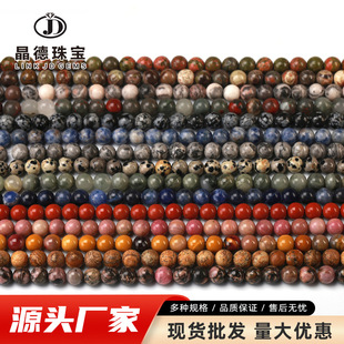 厂家直供银曜石散珠DIY饰品配件手链串珠银耀石圆珠子半成品批发详情10