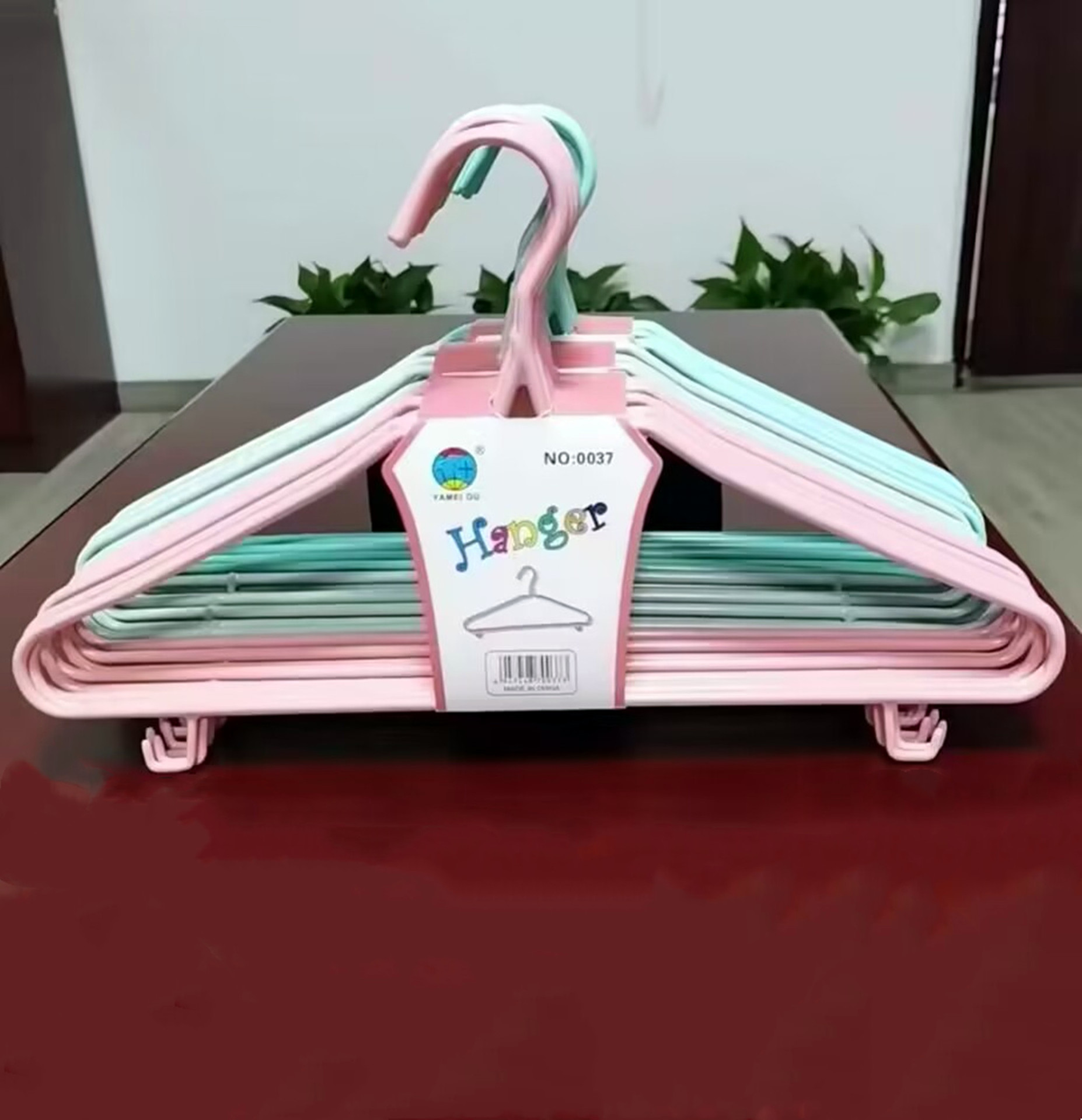 0037大号成人衣架钢挂钩北欧空心带钩衣架防滑衣服架洗衣撑晾衣挂详情3