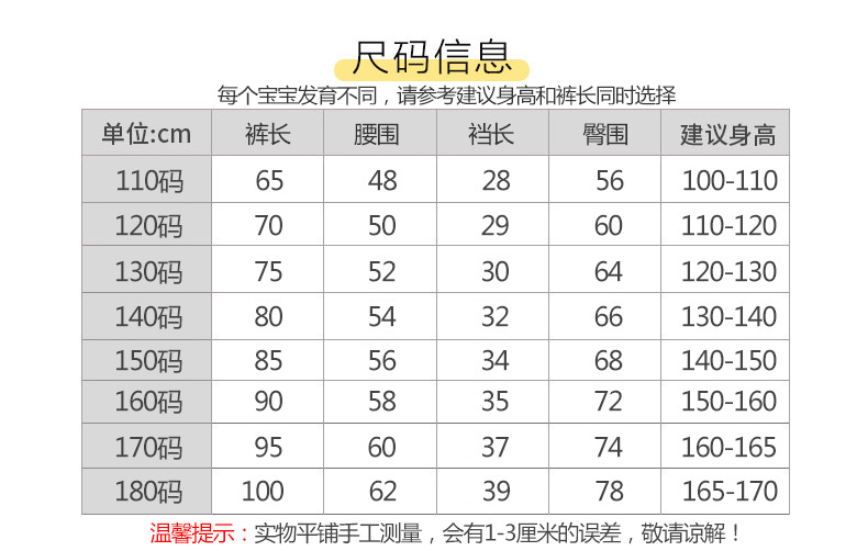 儿童保暖裤冬季加绒加厚内穿女童男童棉裤羊毛秋裤中大童详情1