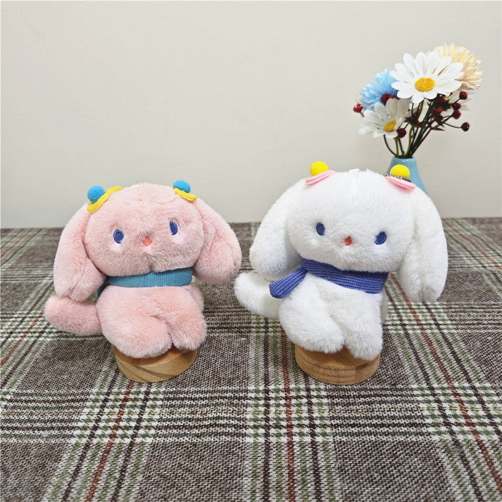 Douyin cute puppy, dog pendant, figurine, tilting head dog, bag, hanging decoration, keychain, plush toy, doll pic 8