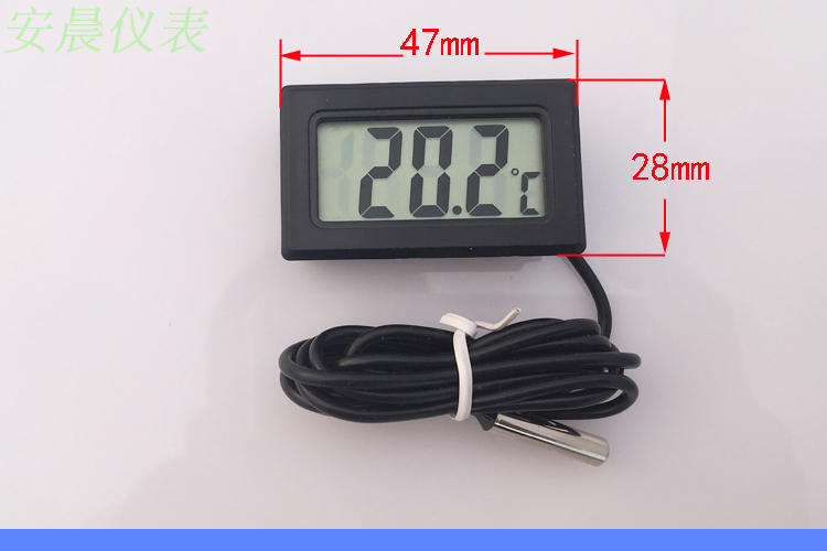 Electronic thermometer, high-precision probe, freezer temperature display, household indoor fish tank, crawler, digital water temperature display pic 7