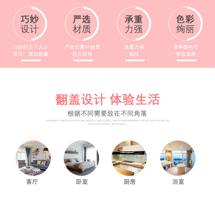 创意垃圾桶按压式家用卫生间有盖客厅垃圾篓厨房带盖垃圾桶分类详情2