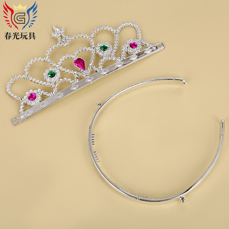 Factory direct sales of Frozen Fairy Empress Crown, cross-border bestseller for foreign trade, wholesale of cute diamond-encrusted crowns for parties pic 4