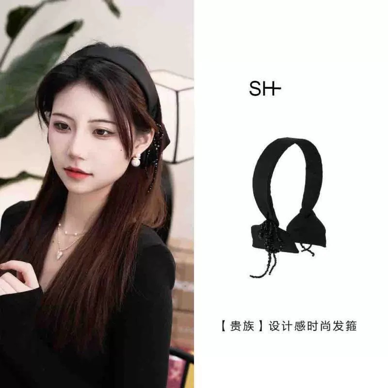 Yiwu accessories bow hair clips, new style hair grips, light luxury and high-end feel, back of the head shark clip hair accessory pic 1