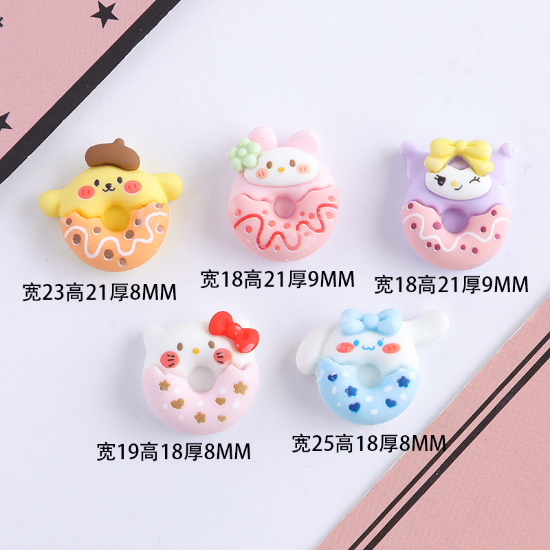 Resin accessories, donuts, diy phone cases, water cups, toys, patches, car storage boxes, shoes, clothing and headwear materials pic 2