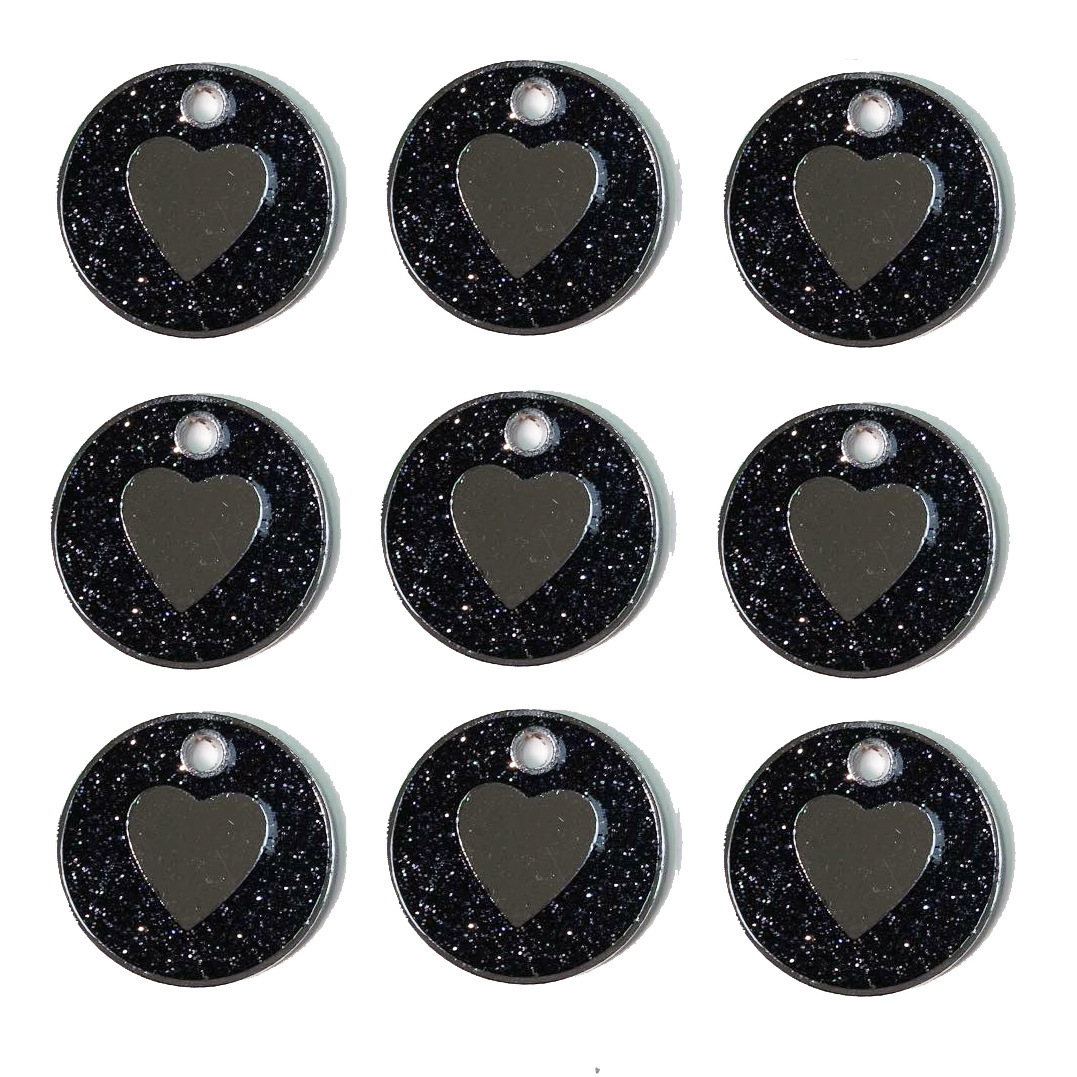 New heart-shaped laser-engraved nameplate, pet dog identity tag, anti-loss pet dog collar accessory, pet jewelry pendant pic 8