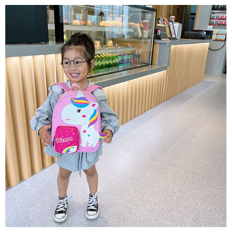 Bolsa de niños 2021 nuevo diseño de dibujos animados lindo animal mochila zoic niña kindergarten mochila bebé pequeña pic 5