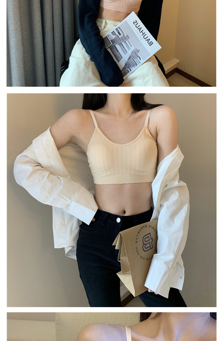 Wholesale of threaded, rims, one-piece converging, fixed cup underwear for girls, beautiful back, chest wrap and base layer sports vests pic 12