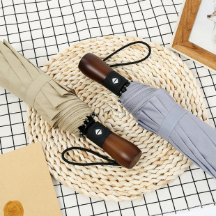 代发三折水果伞防晒黑胶太阳伞遮阳雨伞晴雨两用全自动折叠晴雨伞详情9