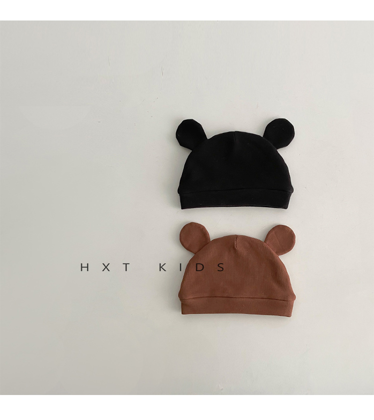 Sombrero de bebé estilo de otoño ins coreano recién nacido bebé súper moe puede cuidar halomen otoño e invierno oso manga gorro marea pic 11