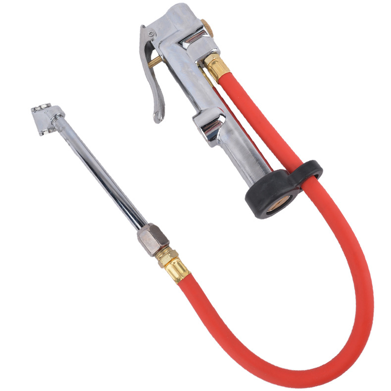 Hand-held pneumatic tire pressure gauge with scale, zinc alloy universal tire pressure gun, and tire pressure gauge pic 2
