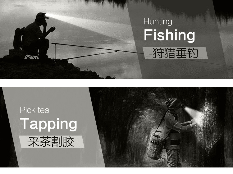 Headlamp, multi-functional high-intensity LED lamp, COB working waterproof, USB charging magnet, mountaineering and fishing headlamp pic 11