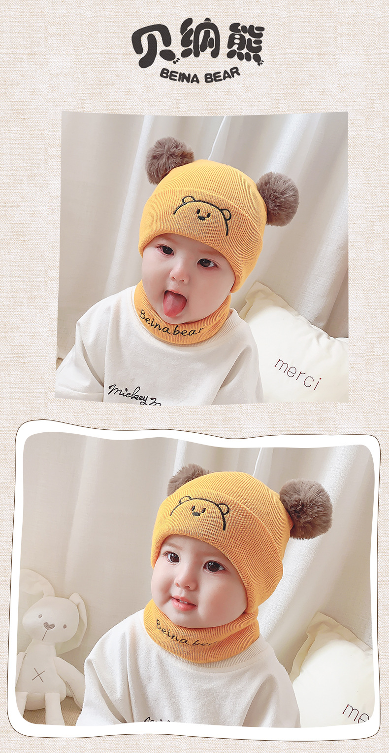 Winter hat, warm hat, baby hat, cap, double ball bear hat, cap pic 5