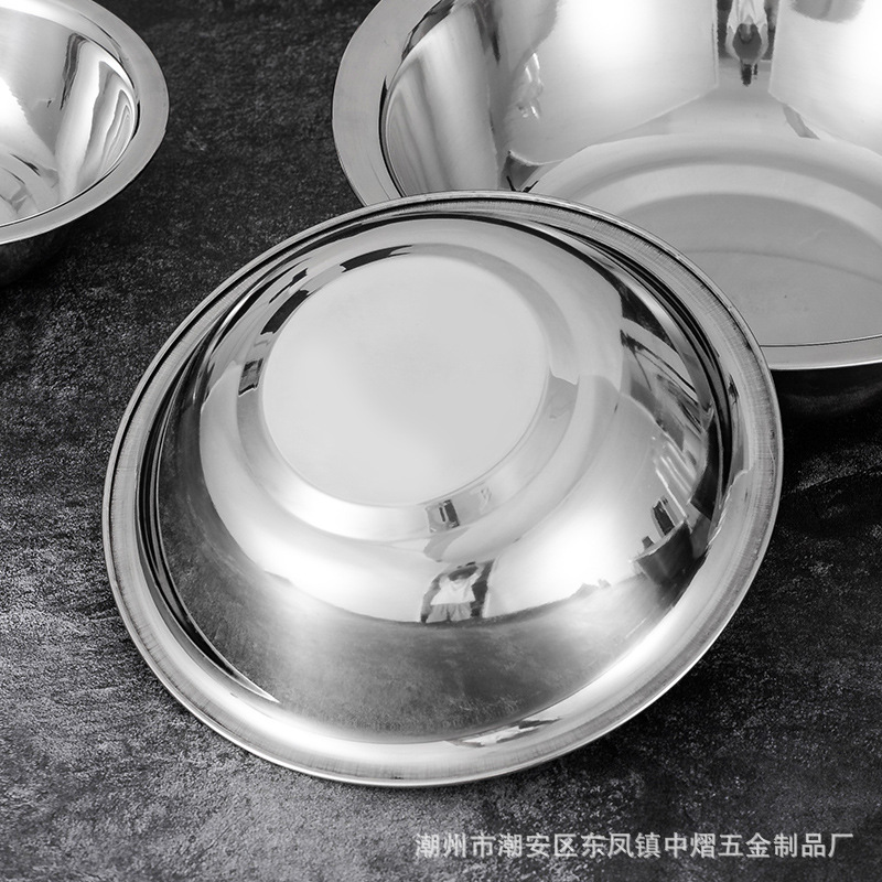 不锈钢码斗无磁加厚宠物盆多用汤碗打蛋盆厨房料理盆厂家直销详情11