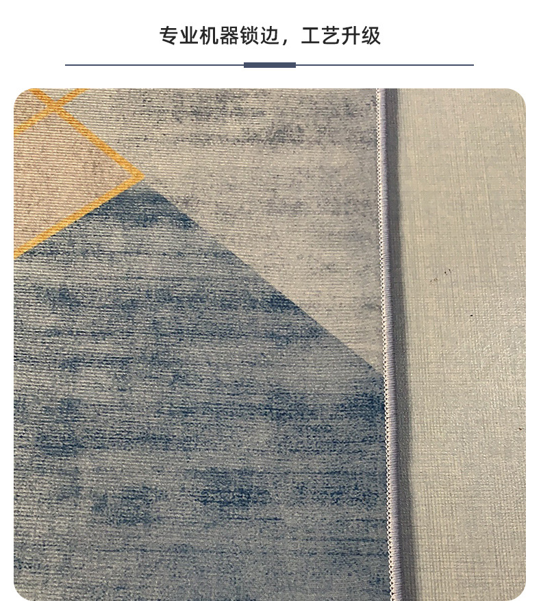 红色喜庆新年兔年水晶绒进门玄关卧室门口地毯防尘防滑地垫防蹭脏详情6