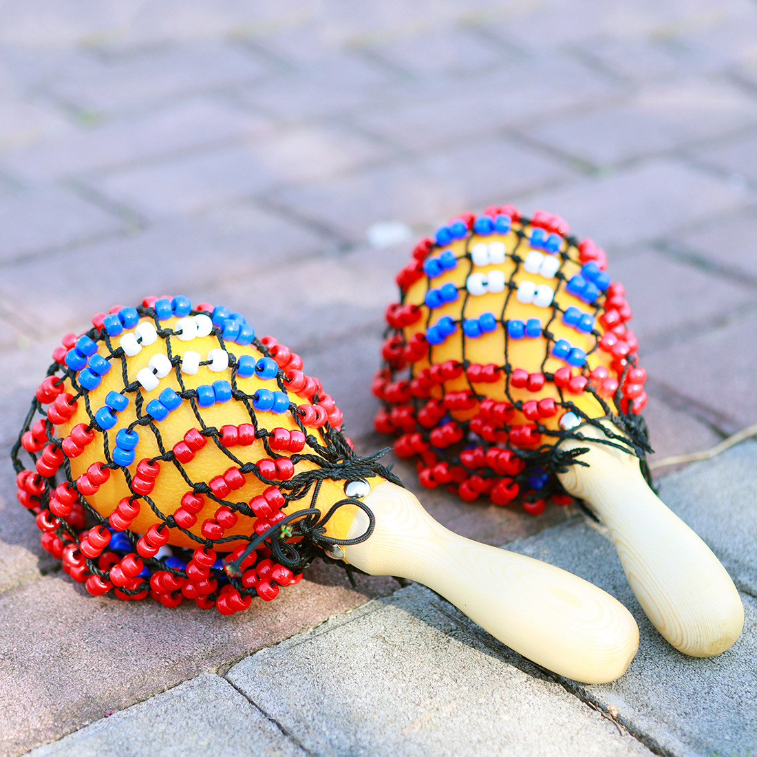 Percussion instruments: bead net sandhammer, ABS hand-cranked sandhammer, early education music toys, sandhammer band, KTV atmosphere, sandball pic 10