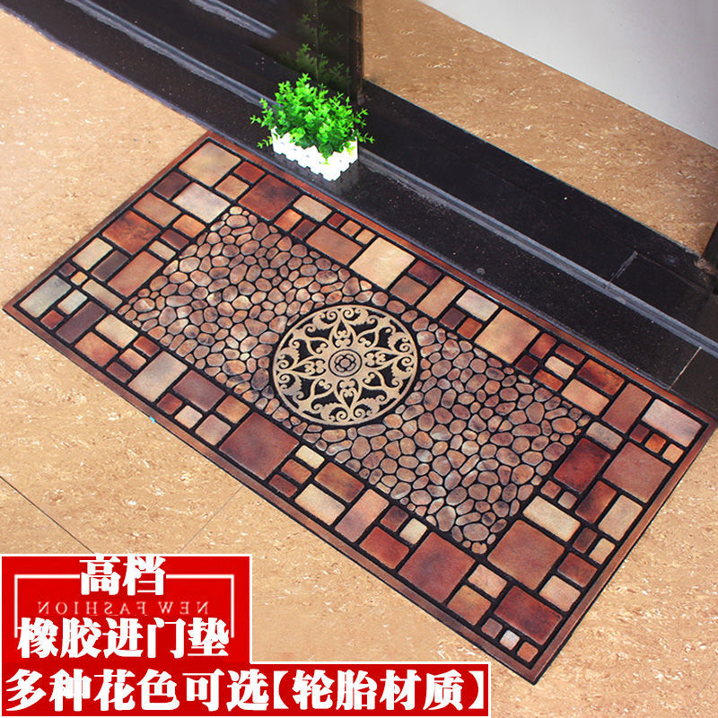 欧式大门口地垫入户门垫半圆形室外门外橡胶塑料门前进门踩脚垫子详情20