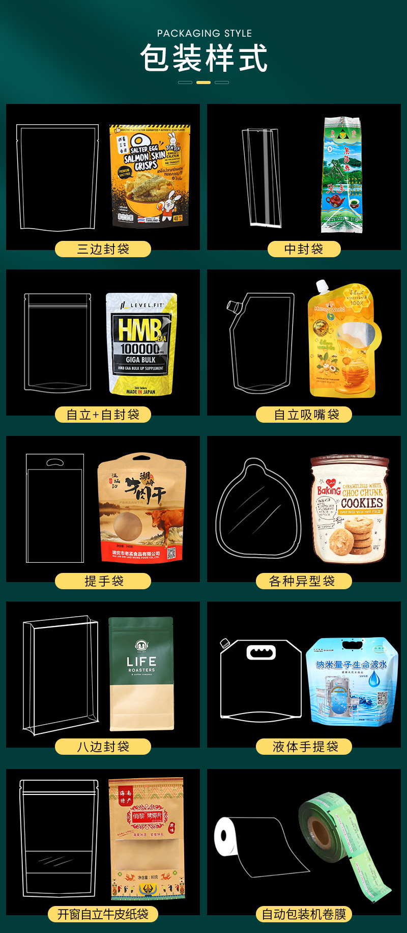 彩印三边封零食自立袋 铝箔面膜袋复合密封化妆品面膜包装袋定印详情9