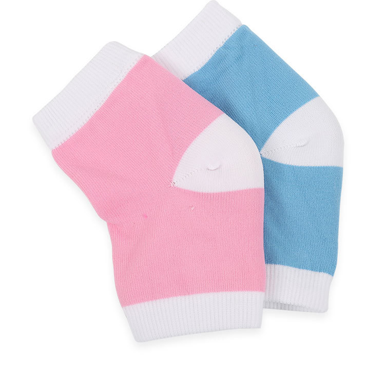 Cross-border moisturizing gel heel socks, nylon gel sock covers, half heel four-color SPA socks pic 52