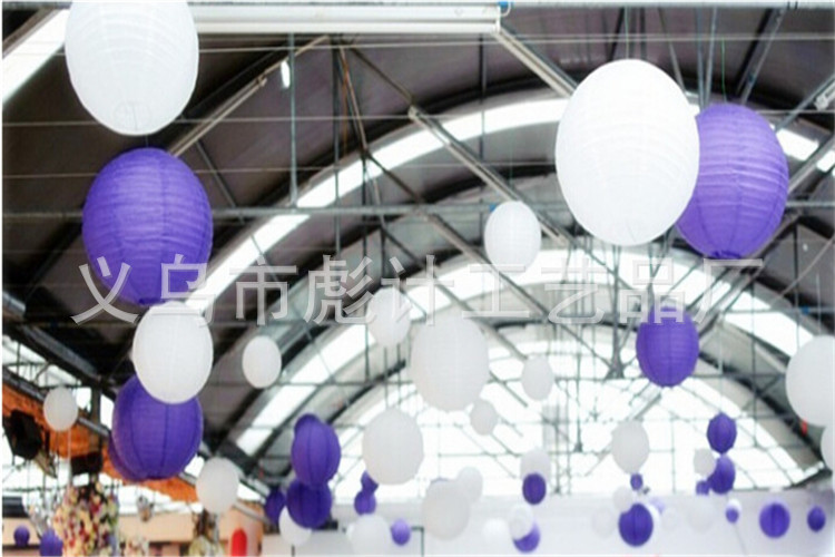 Wholesale white paper lanterns for the Mid-Autumn and Spring Festival, folding, handcrafted round paper lanterns, wedding and festive decorations pic 77