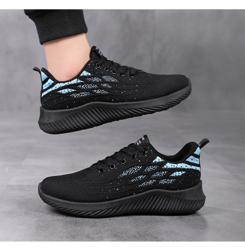 运动鞋男夏季男鞋春秋季跑步鞋2024新款黑色网面男士休闲工作鞋子详情10