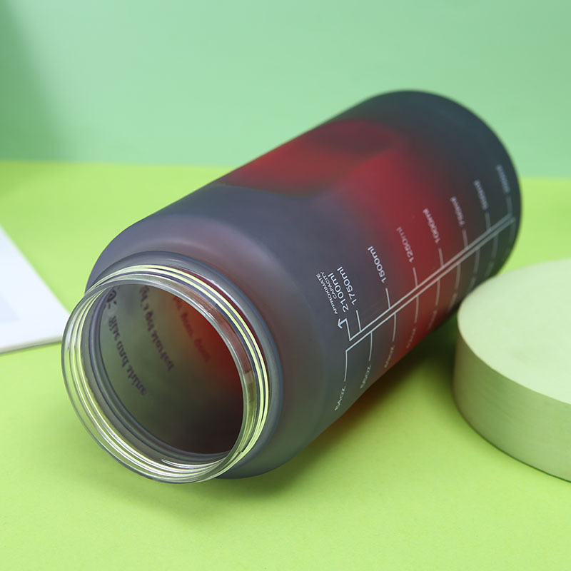 三件套跨境大容量运动塑料水杯渐变电镀喷漆大壶手提壶男女车载壶详情11