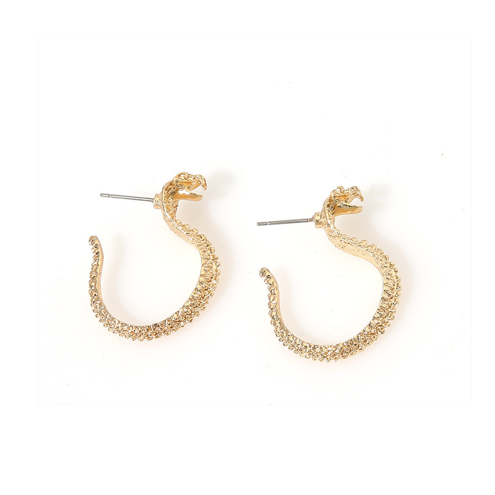 新款创意欧美时尚百搭耳环 金色个性简约日常气质女耳环耳坠详情2