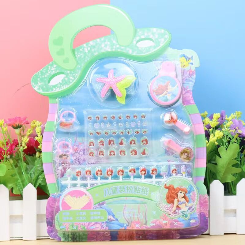 儿童装扮贴纸创意指甲贴套餐透明指甲贴纸假指甲片透明甲贴详情2