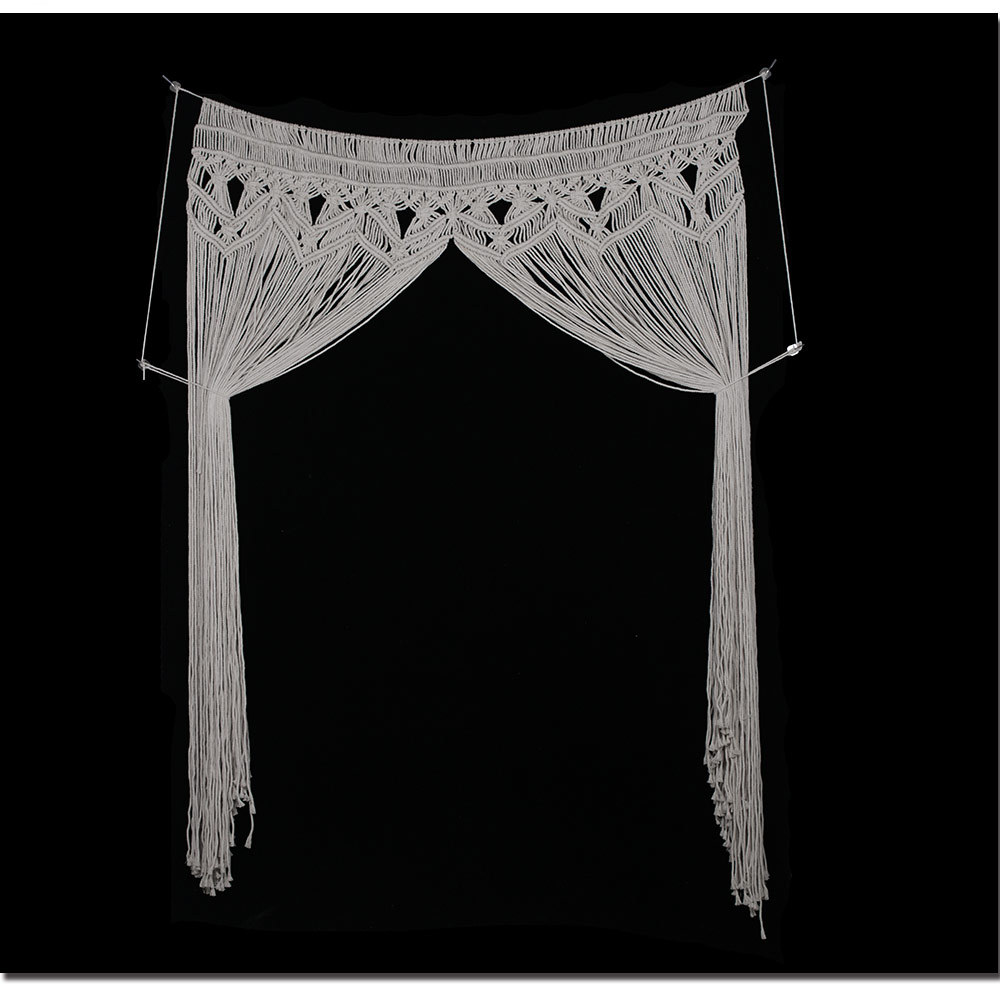 热销门帘挂毯波西米亚风格纯手工棉线编织帘子婚庆用品装饰MS7151详情17