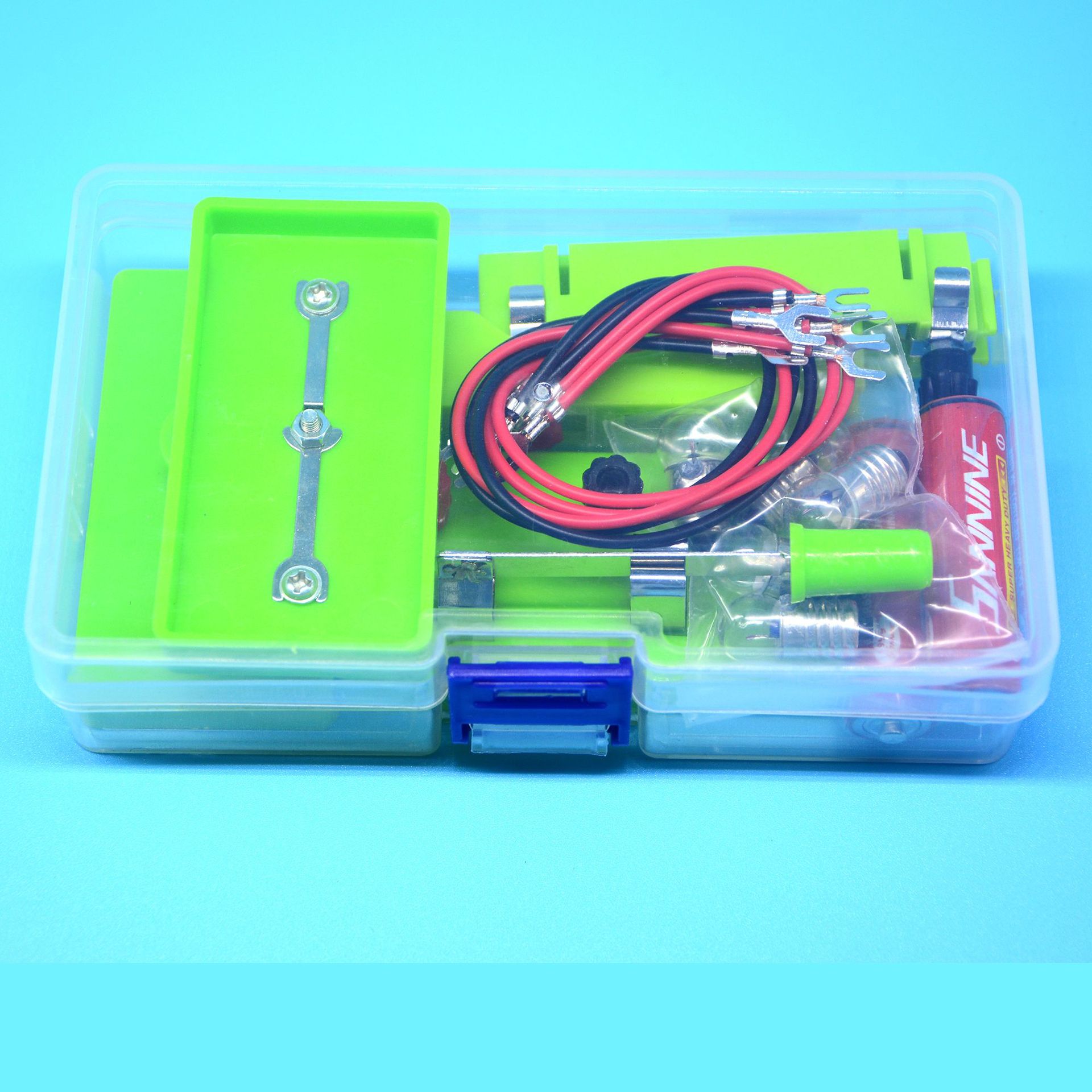 DIY simple physics circuit science Experiment Series and parallel connection set series Manual material manufacturer pic 8