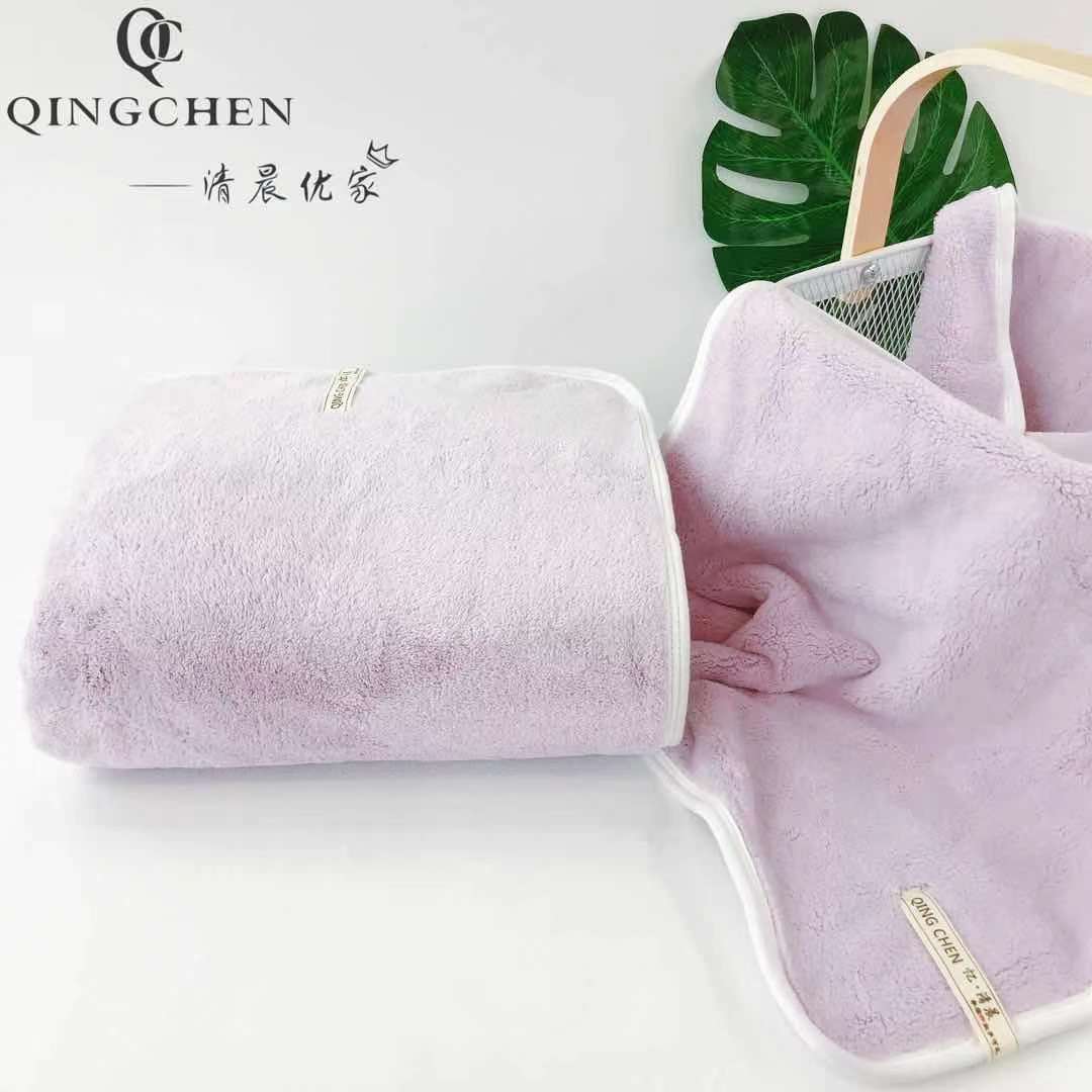 暮色亿清晨柔软吸水加厚毛巾地摊珊瑚绒干发巾婚庆伴手礼品结回礼详情11