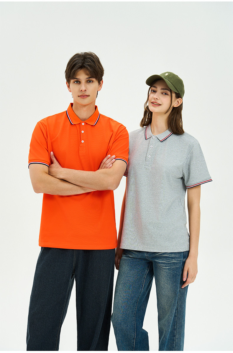 广告衫印字夏季翻领短袖polo衫文化衫绣字团体服企业工作服印logo详情19