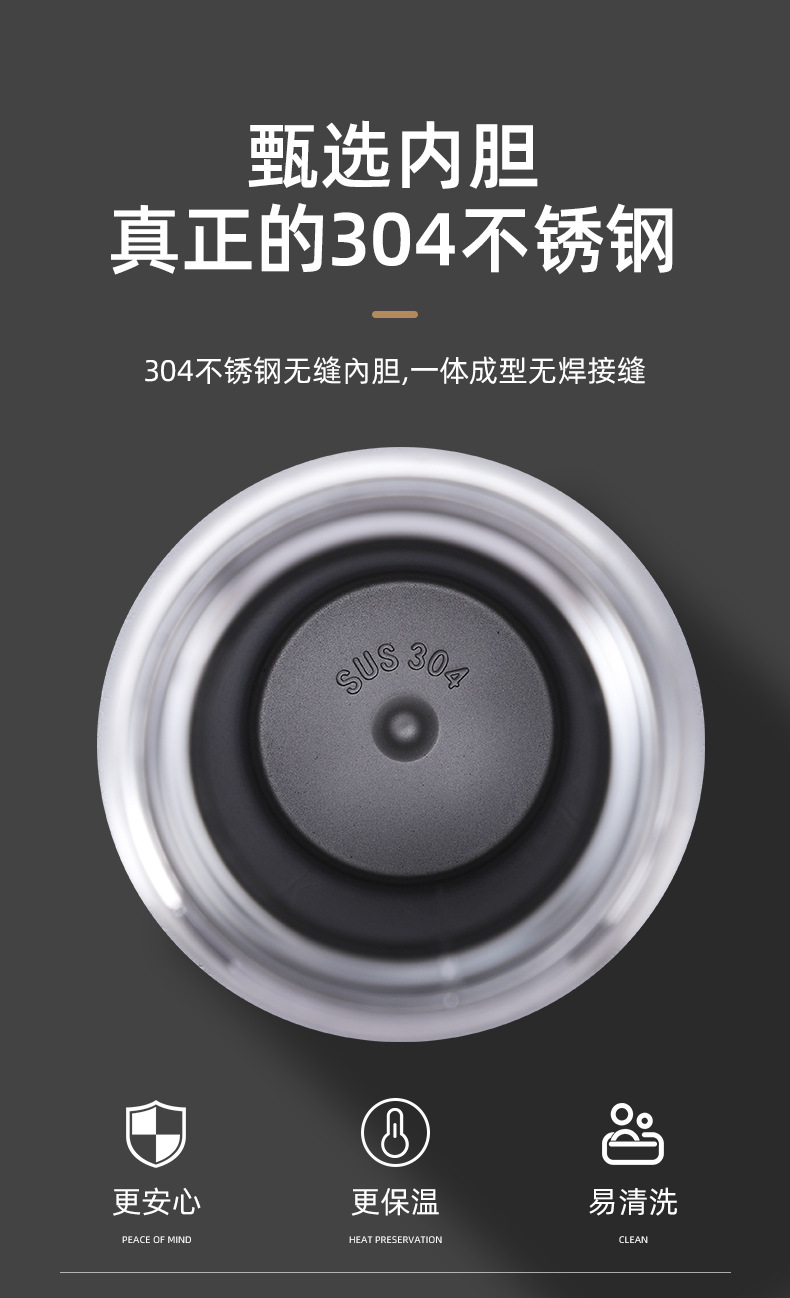 不锈钢保温杯智能测温水杯温度显示商务直杯子礼品杯批发可定LOGO详情4